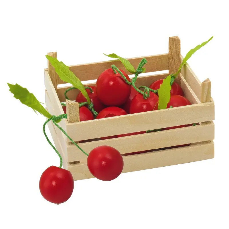 Wooden Cherries In Box