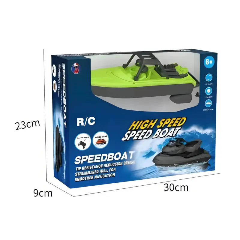 4- Channel RC Remote Controlled High-speed Speedboat - Assorted