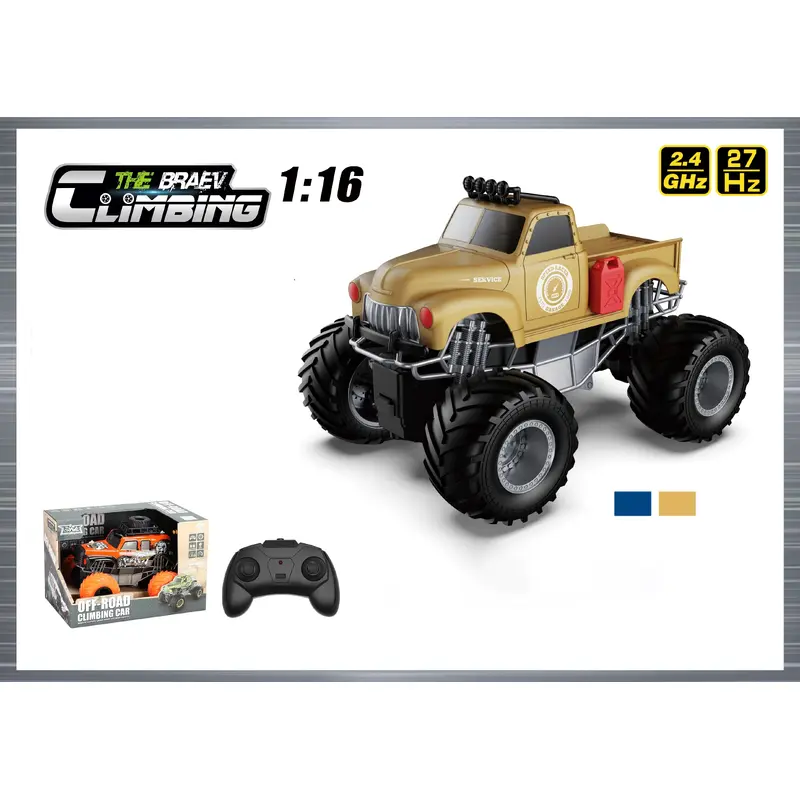 Remote Controlled Monster Truck - off Road Climbing Car - Assorted