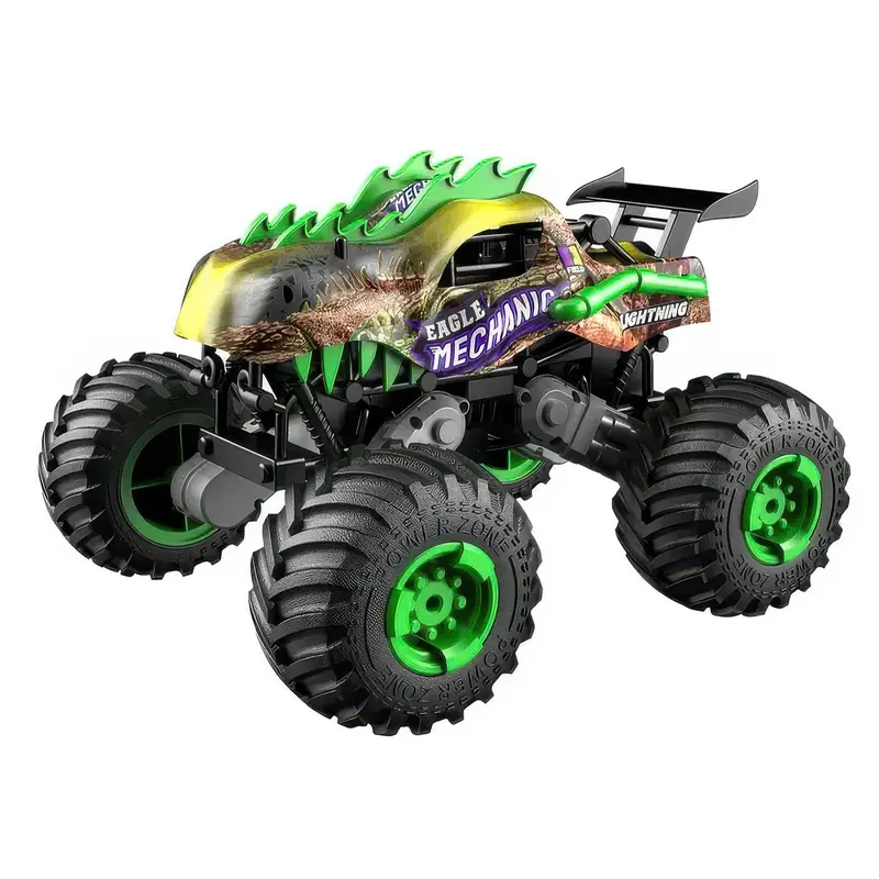 Big Wheel Tyrannosaurus Dinosaur RC Monster Truck - Green