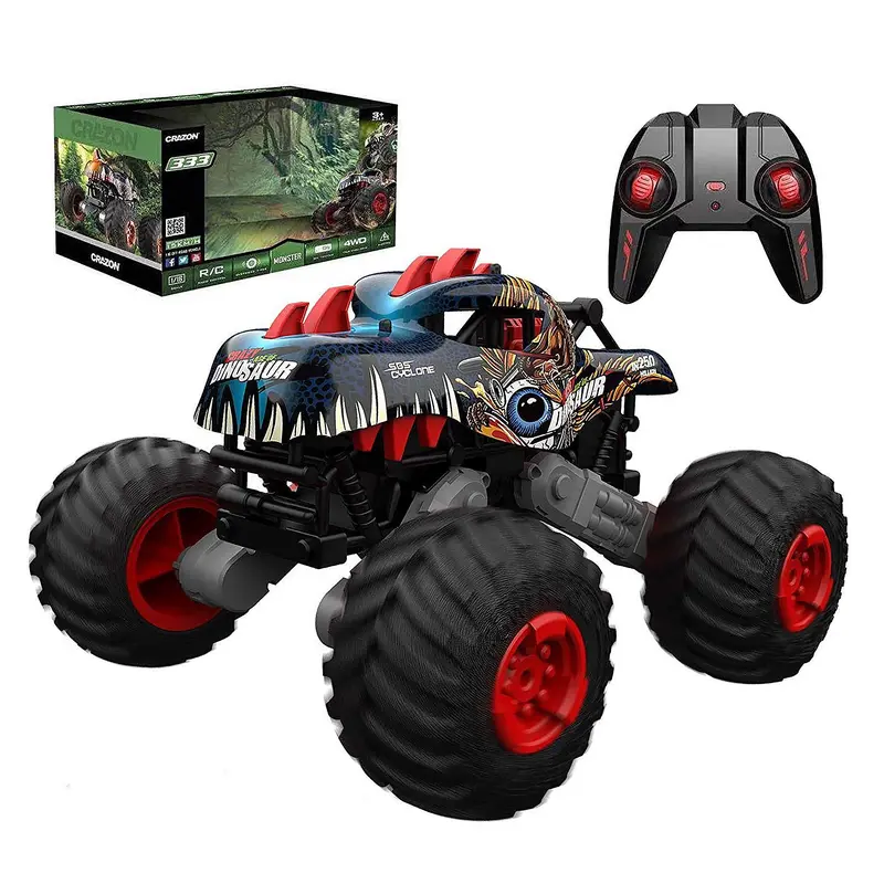 Big Wheel Tyrannosaurus Dinosaur RC Monster Truck - Blue