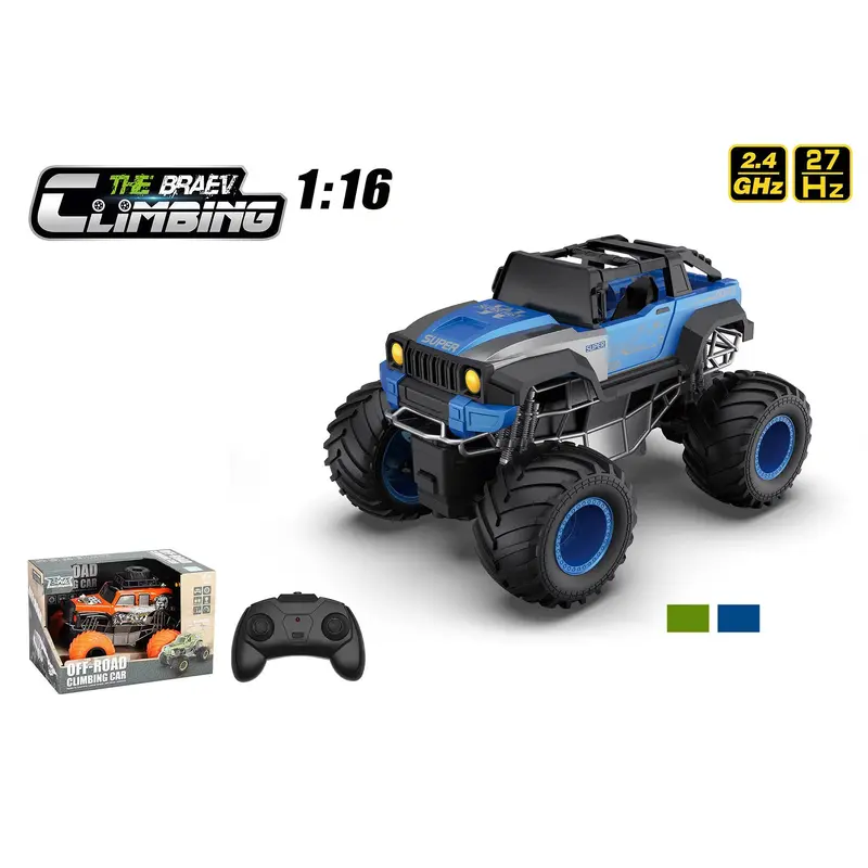 RC Monster Truck - off Road Climbing Car 1:16 Scale - Assorted