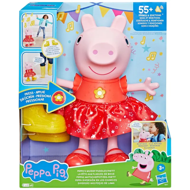 Peppa Pig - Peppa\'s Muddy Puddles Interactive Party Doll