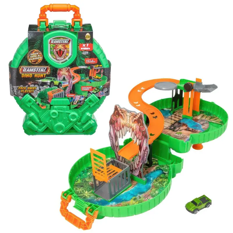 Teamsterz Dino Hunt Packaway Wheel Playset