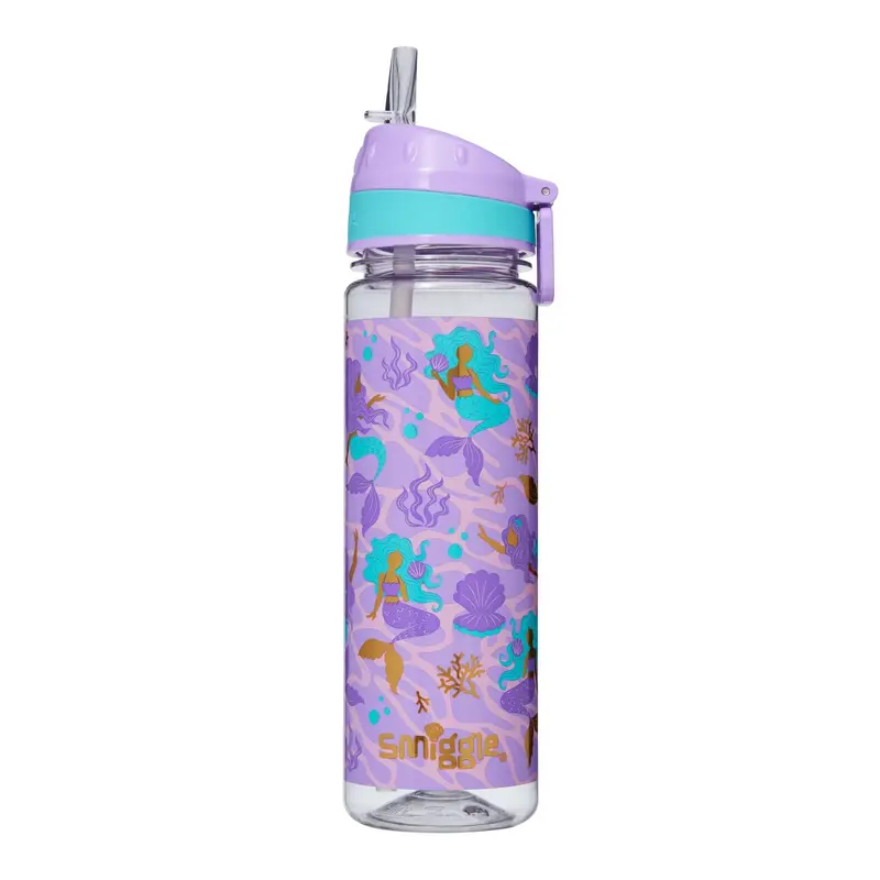 Smiggle Drift Plastic Drink Up Bottle 650ml - Lilac