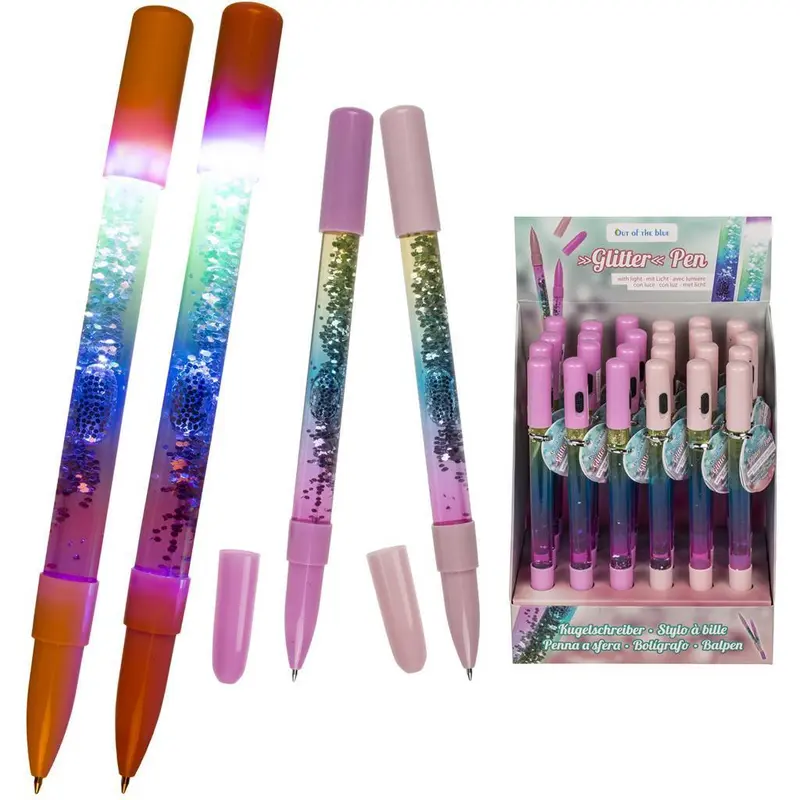 Glitter and Light Pen 15cm - Assorted