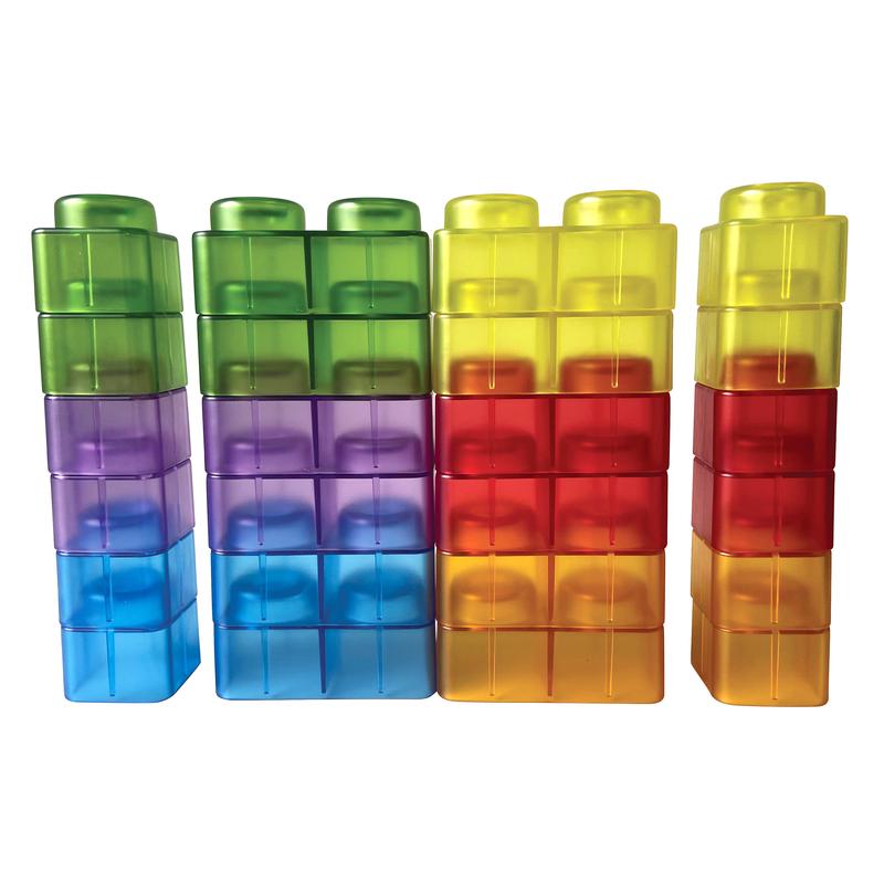 Translucent Soft Blocks | 48-Piece Lightweight Sensory Building Set