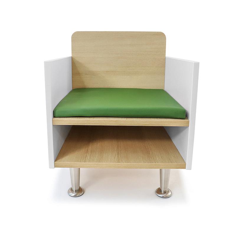 elevatED Childrens Arm Chair | Classroom Seating with Built-In Storage Compartment