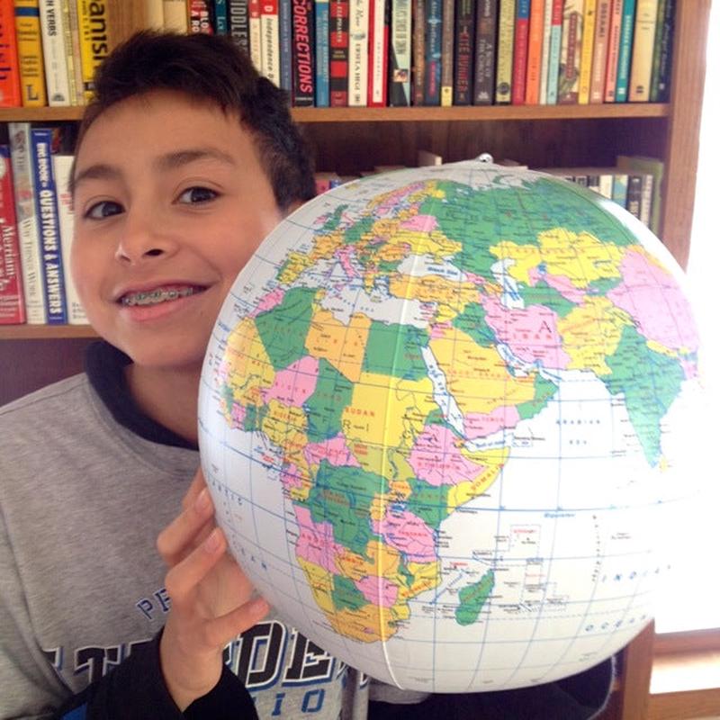12\" Blue Political Inflatable Globe