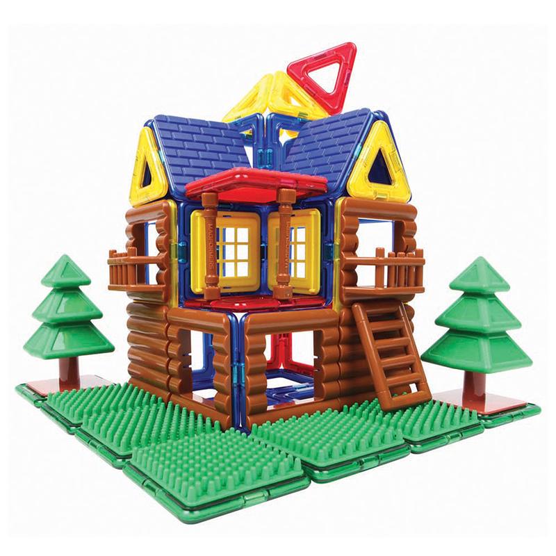 Magformers Log Cabin Building Set | 87-Piece STEM Toy