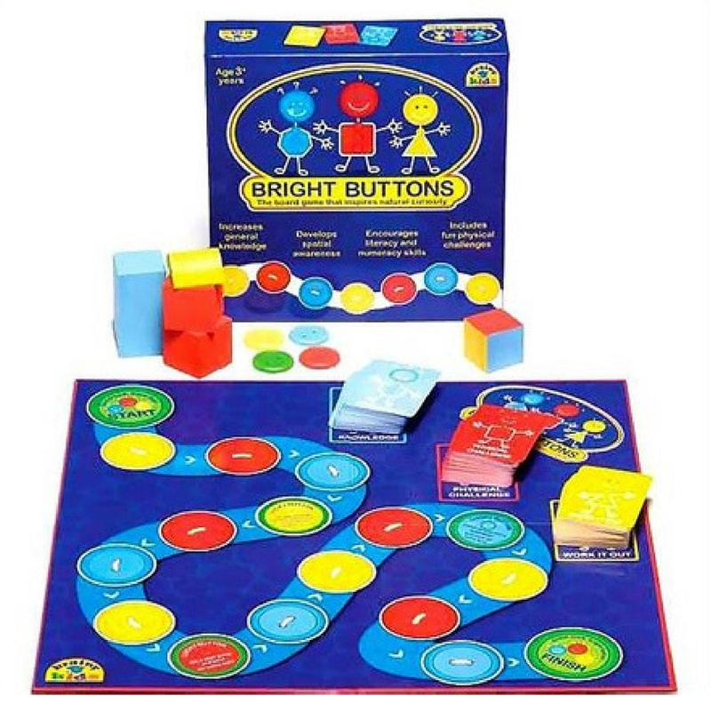 Brainy Kids - Bright Buttons Board Game