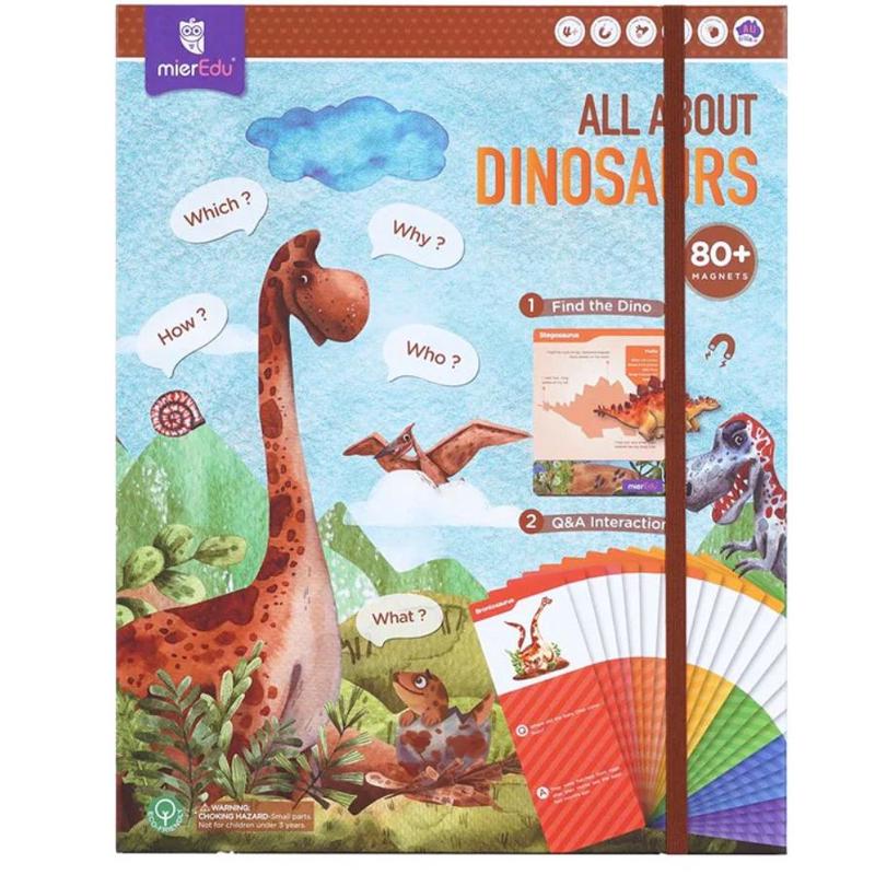 mierEdu - Magnetic Puzzle All About Dinosaurs