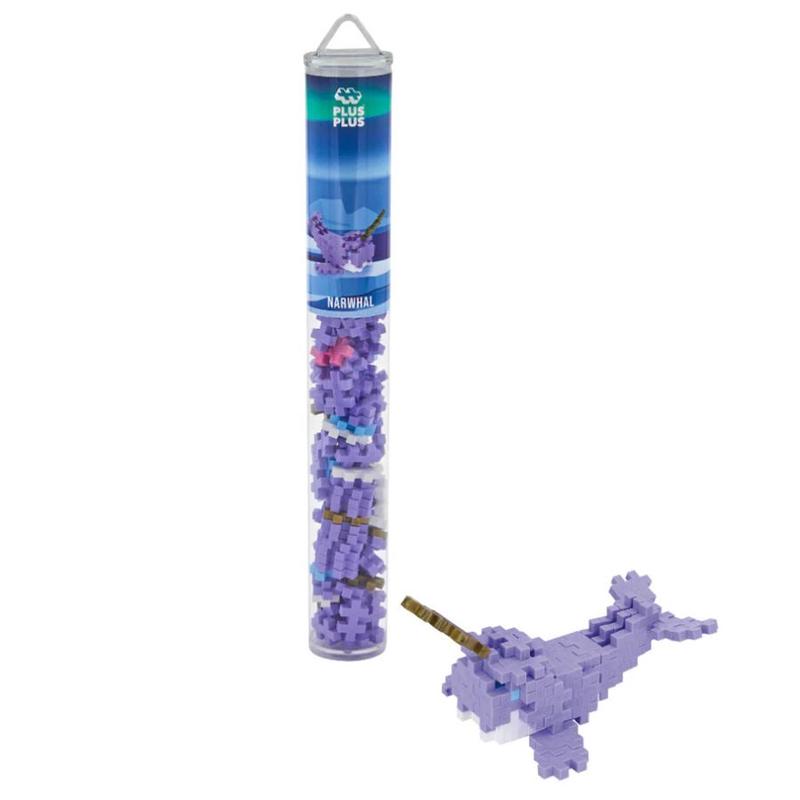 Plus-Plus - Narwhale 100 pieces Tube | Building Blocks