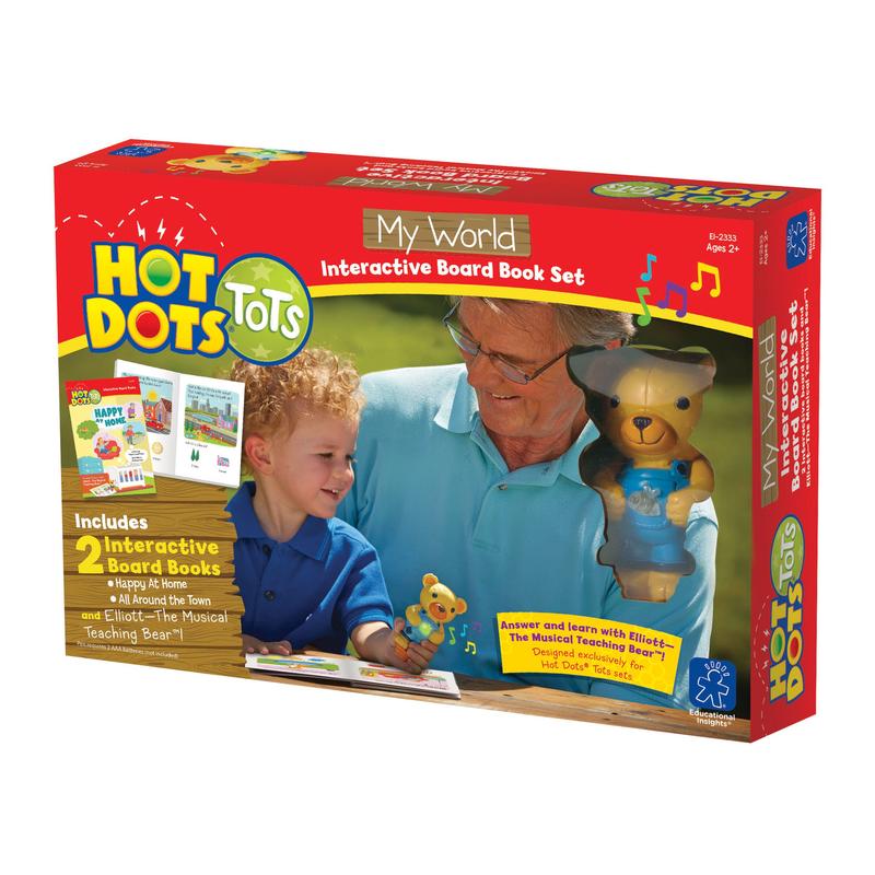 Educational Insights - Hot Dots Tots My World Board Interactive Book