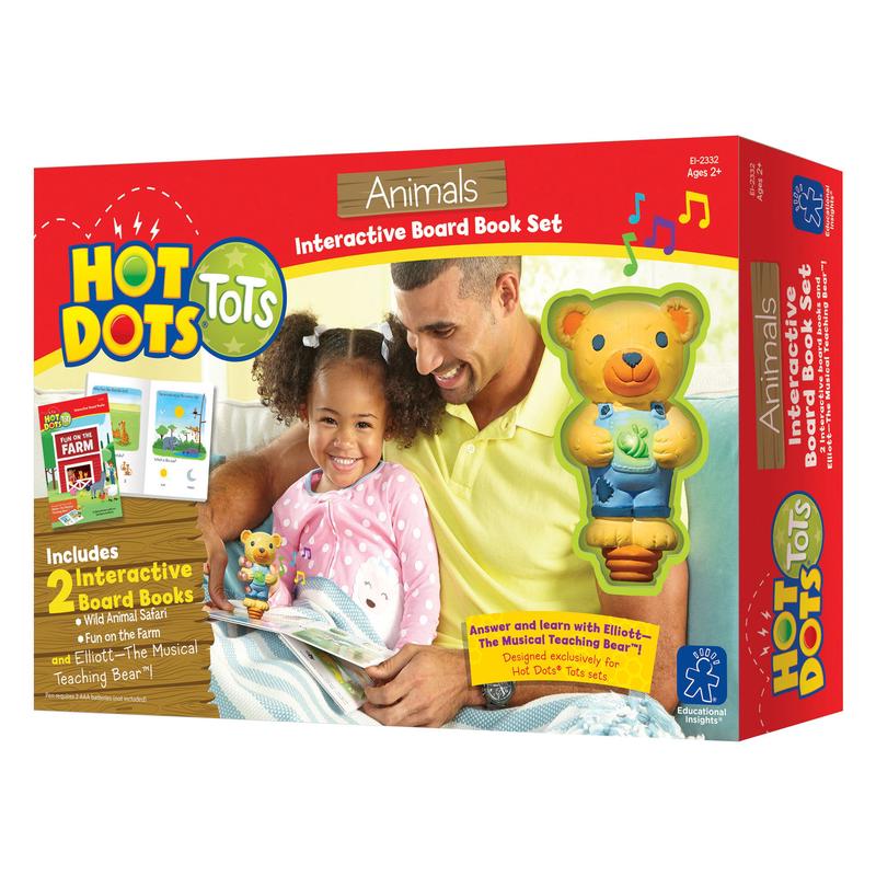 Educational Insights - Hot Dots Tots Board Book Set Animals