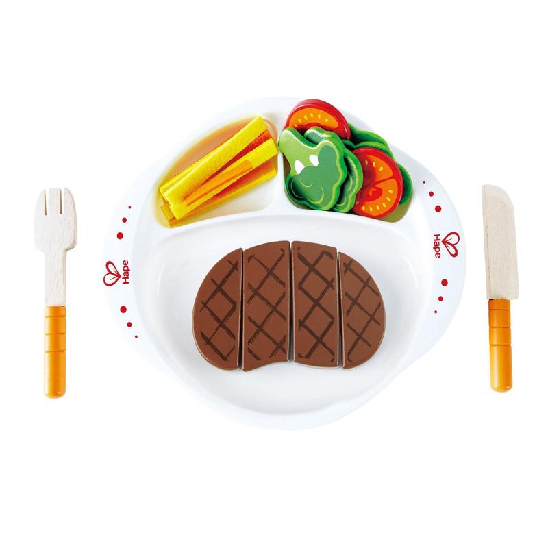 Hape - Hearty Home-Cooked Meal Wooden Play Food Set