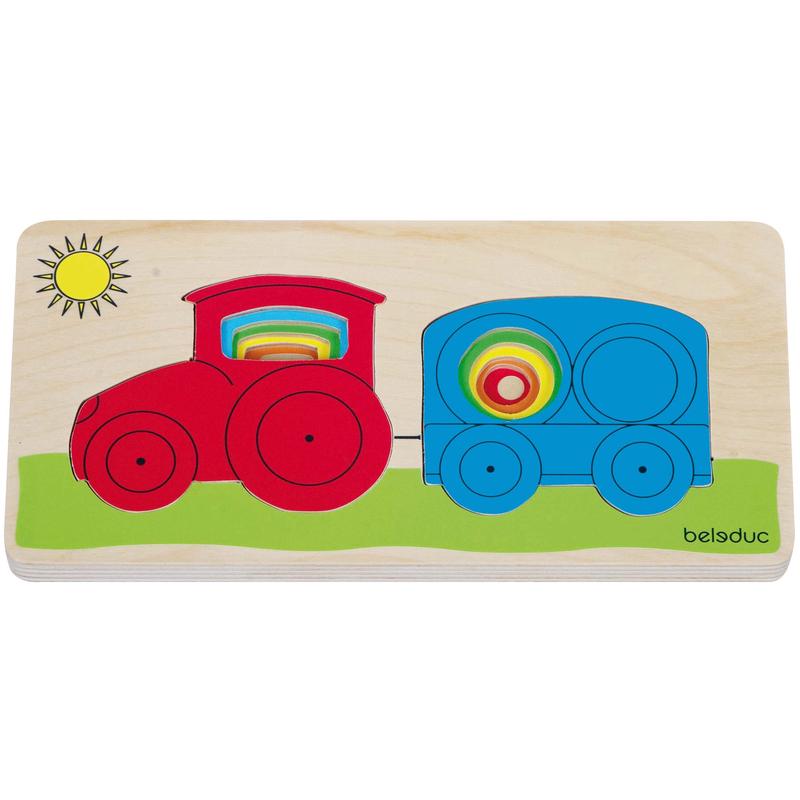 Beleduc - Tractor Layer Tray Puzzle