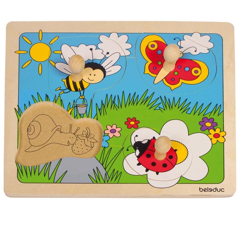 Beleduc - Meadow Large Knob Puzzle