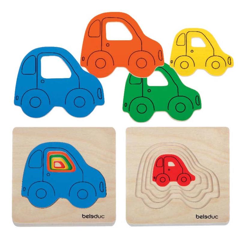 Beleduc - Car Layer Tray Puzzle