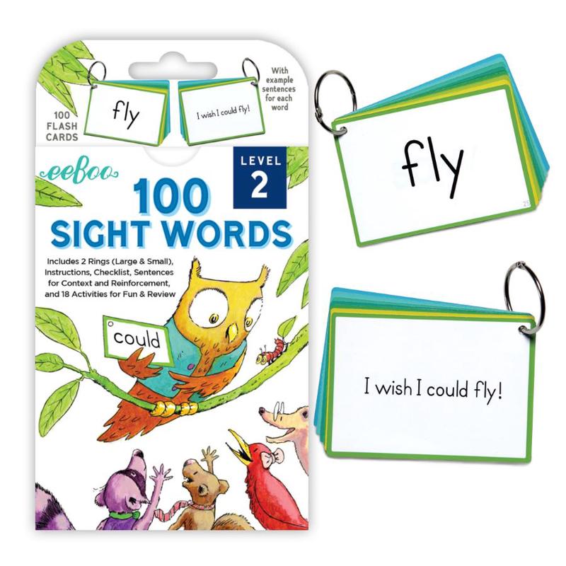 eeBoo - Flash Cards: 100 Sight Words Level 2