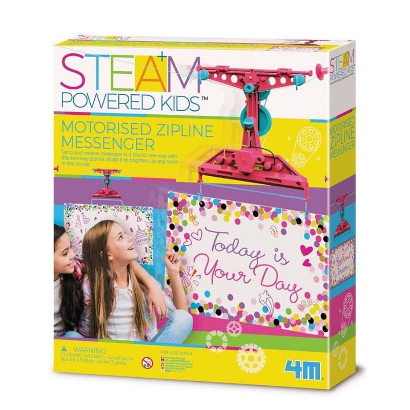 4M - STEAM Powered Kids: Motorised Zipline Messenger