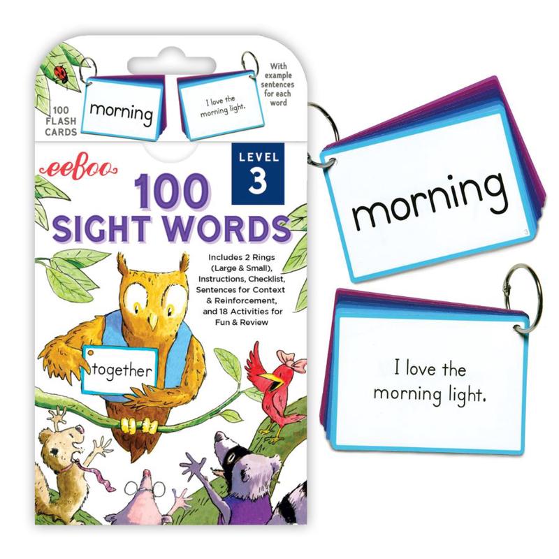 eeBoo - Flash Cards: 100 Sight Words Level 3