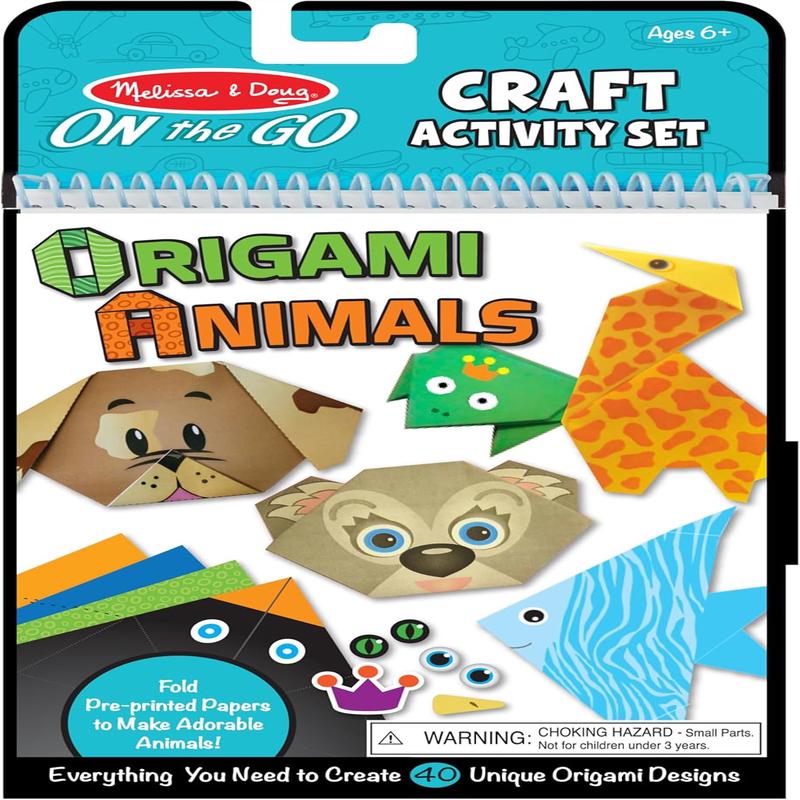 Melissa & Doug - Craft Activity - Origami Animals - On the Go Travel Activity