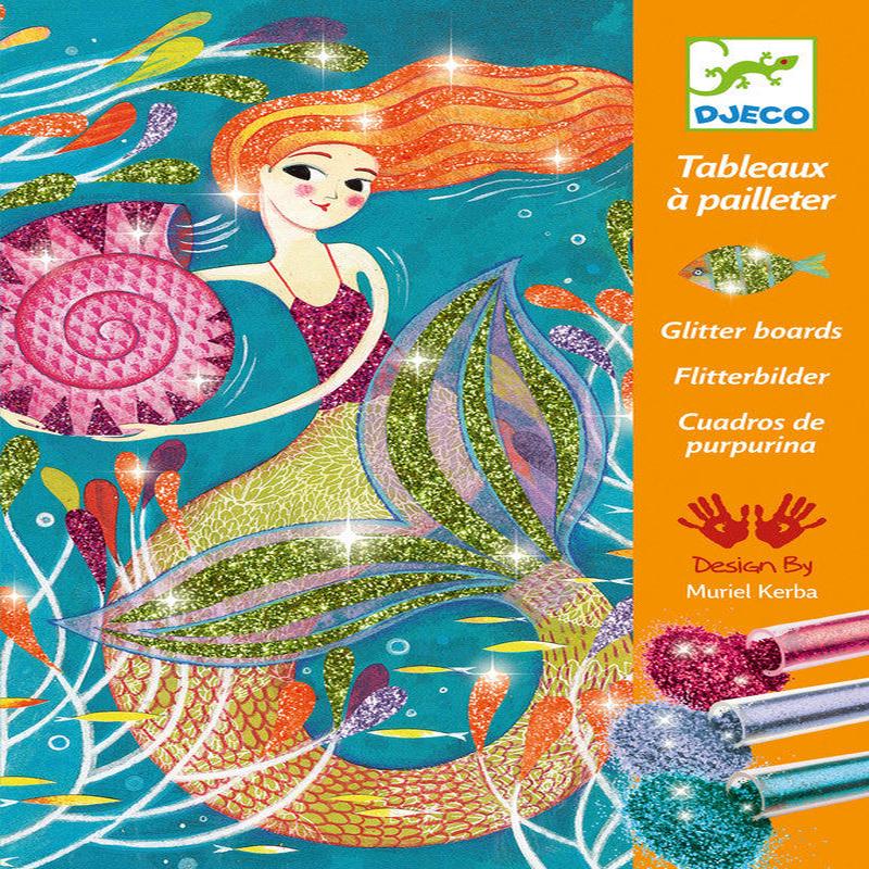 Djeco - Glitter Boards Mermaids
