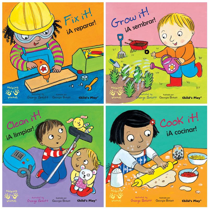 Helping Hands/Manos Amigas Bilingual Children\'s Book Set - 4 Piece
