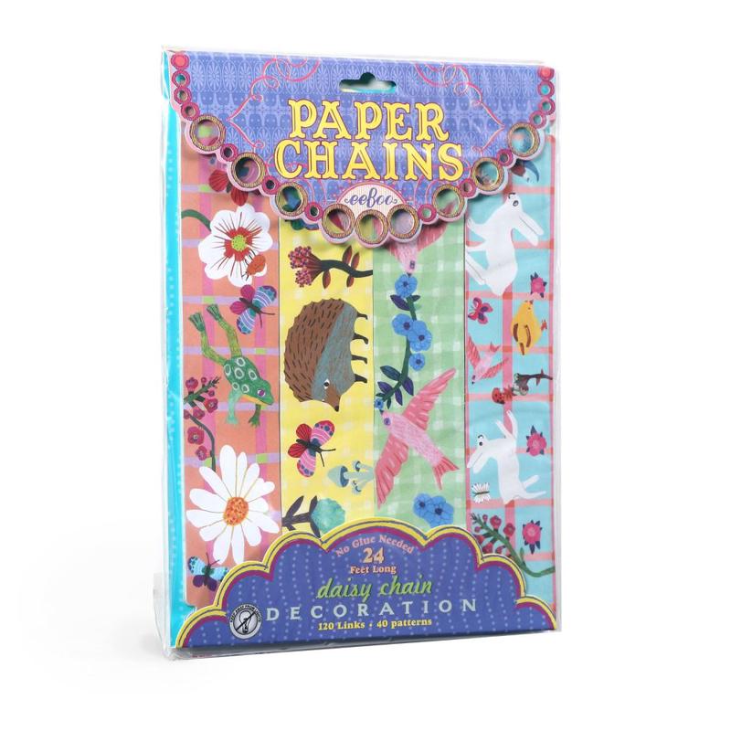 eeBoo Spring Collection Daisy Paper Chain Craft Kit - 120 Links