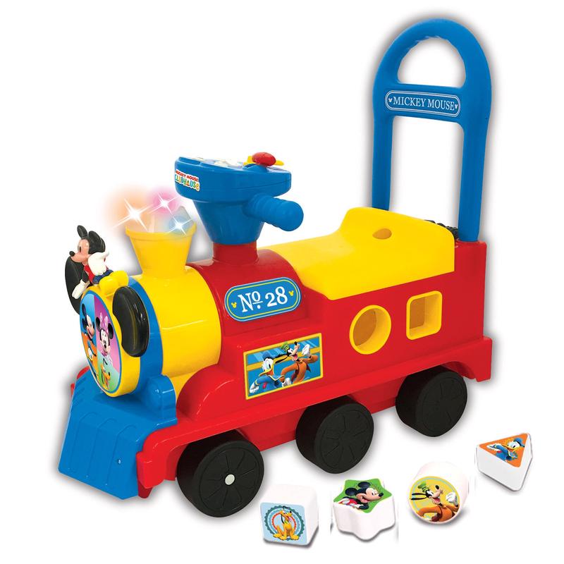 Kiddieland - Mickey Mouse Clubhouse Play n\' Sort Activity Train - Ride-On