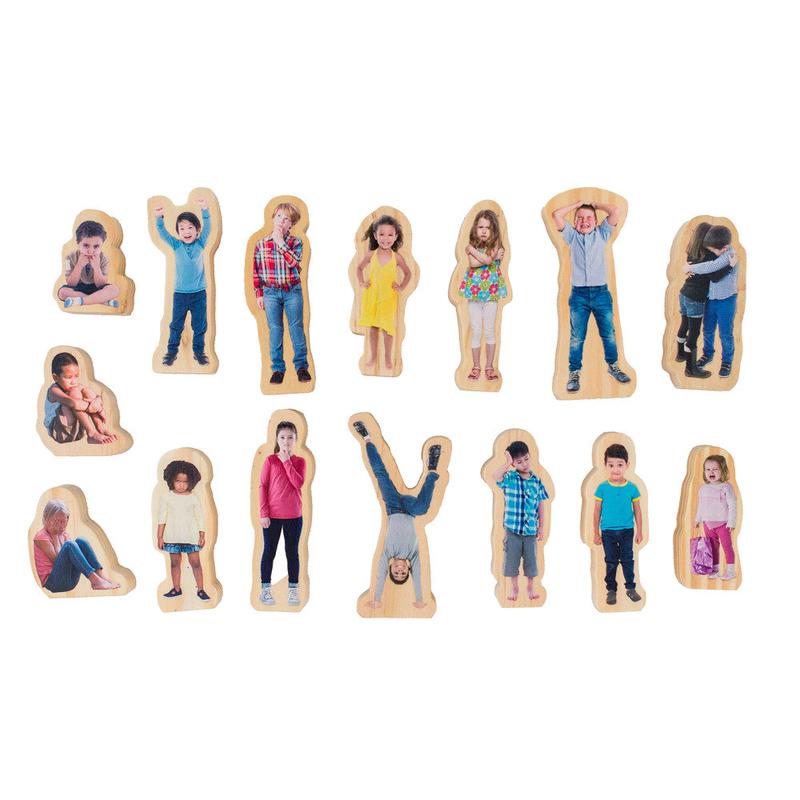 The Freckled Frog How Am I Feeling Today - Wooden Emotion Blocks
