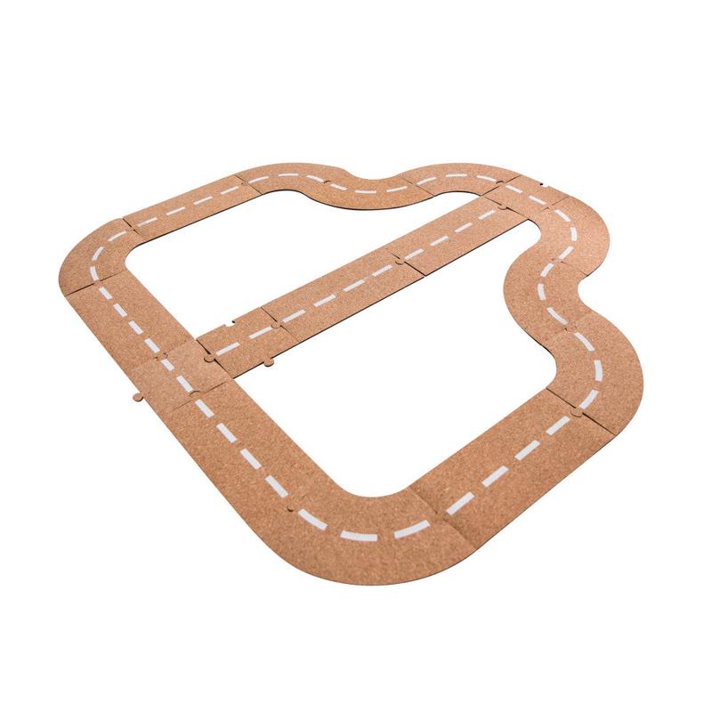 The Freckled Frog 17-Piece Cruisin\' Cork Road Playset