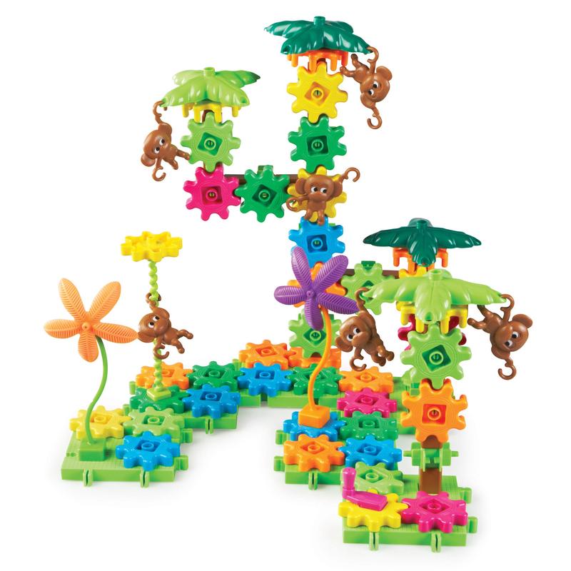 Learning Resources Gears! Gears! Gears! Movin\' Monkeys 103-Piece Building Set