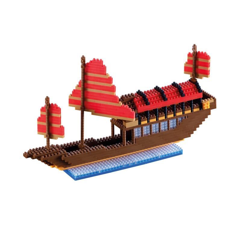 Brixies 67-Piece BIG JUNK BOAT Building Set - Challenging Maritime Model