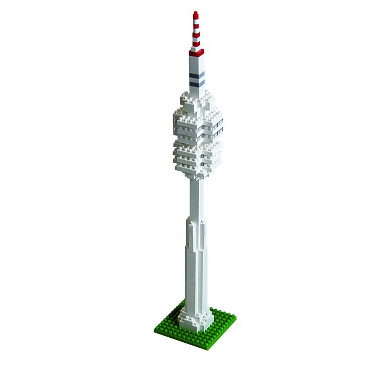 Brixies 221-Piece Multicolor Olympic Tower Building Kit - Model 200.057