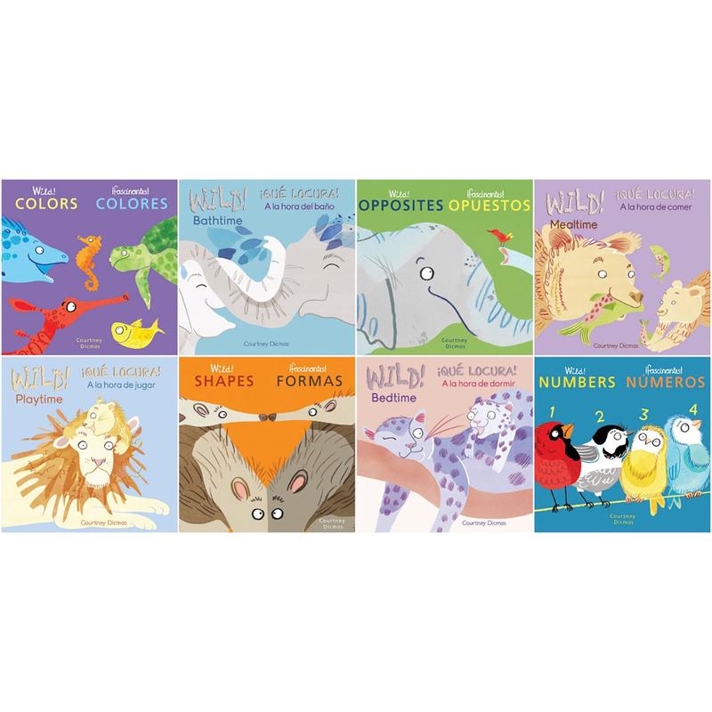 Child\'s Play Books Wild Concepts! 8-Book Bilingual Board Book Set