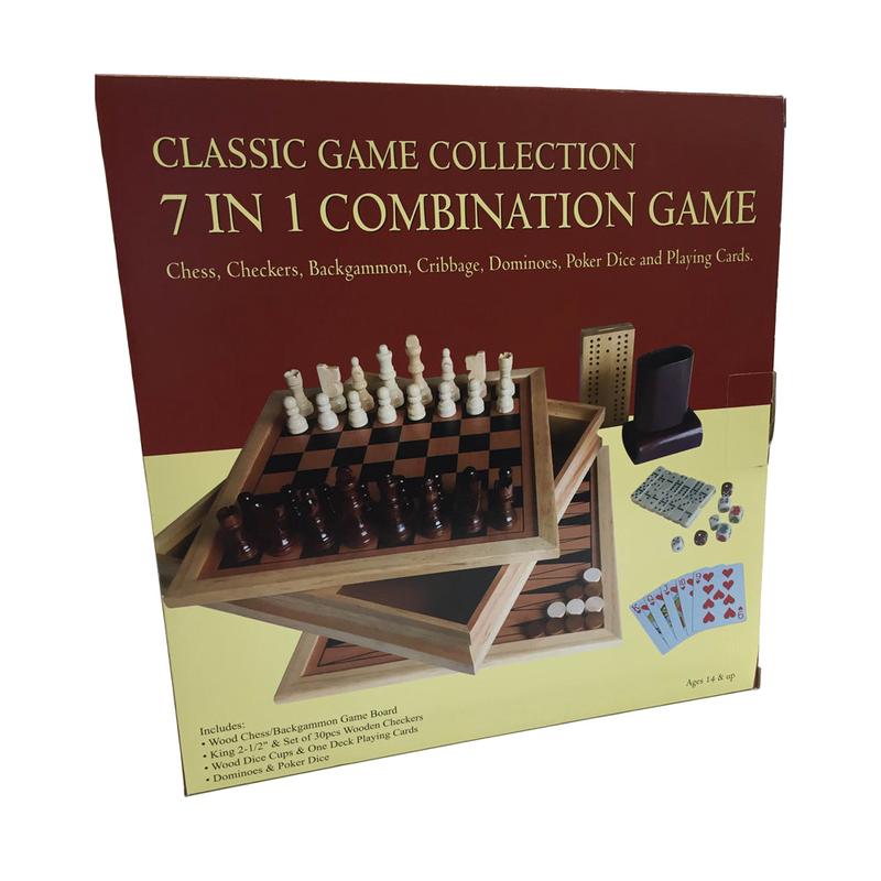 7 in 1 Ultimate Classic Board Game Set by John N. Hansen Co.