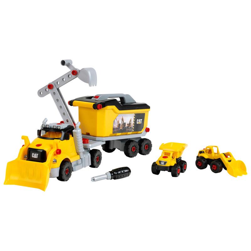 CAT 4-In-1 Screw Truck Construction Toy Set by Theo Klein