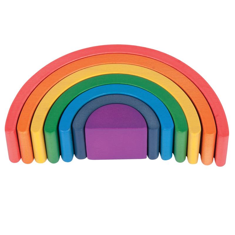 TickiT Wooden Rainbow Architect Arches - 7 Piece Set