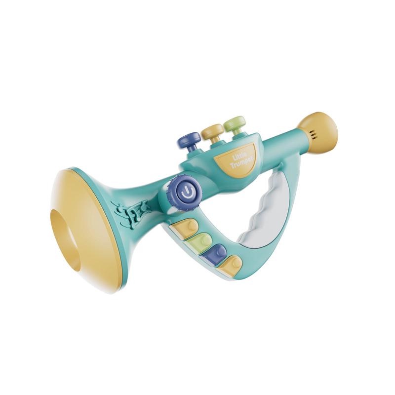 Contixo Little Trumpet Toy Blue - Musical Instrument for Toddlers