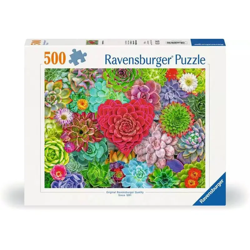Succulent Love 500 Piece Jigsaw Puzzle