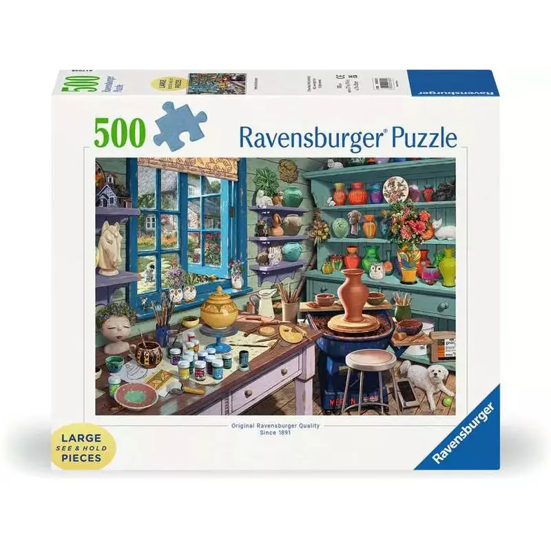 Pottery Studio Sanctuary 500 Piece Jigsaw Puzzle